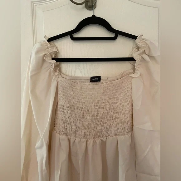 Swintager Beige Peasant Dress - Picture 2 of 12